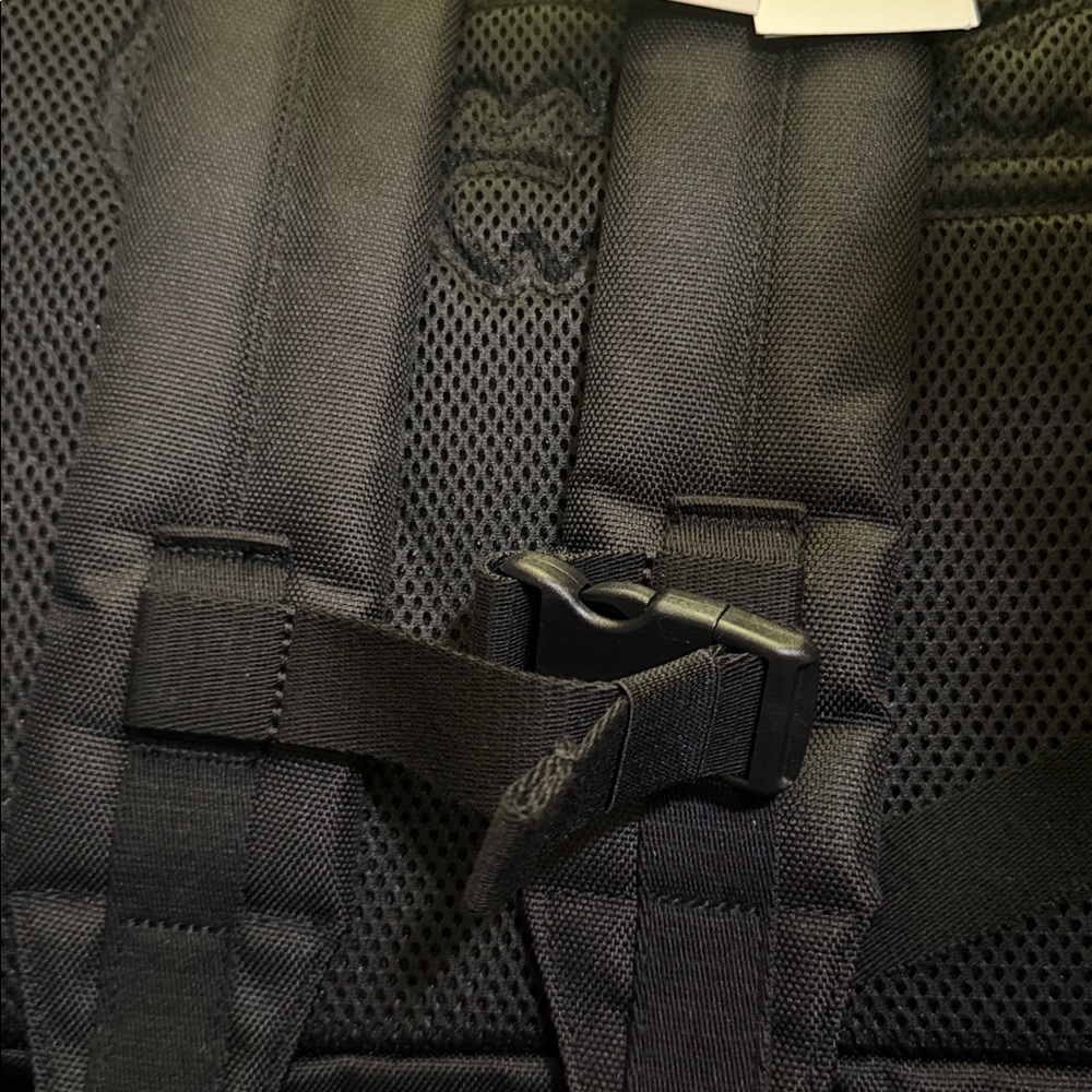 Lacoste Black Kids Backpack with Green Croc Patch - Picture 7 of 14